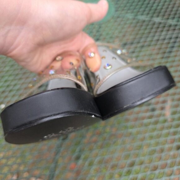 Skechers y2k 90s Somethin' Else Rhinestone Platform Pumps Heels Shoes Sz 7 - Picture 2 of 9